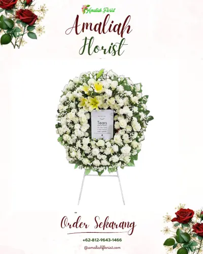 Krans Bunga Duka Cita di Banyumas